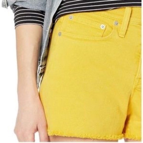 JCrew Mercantile Mustard Shorts - Picture 2 of 9